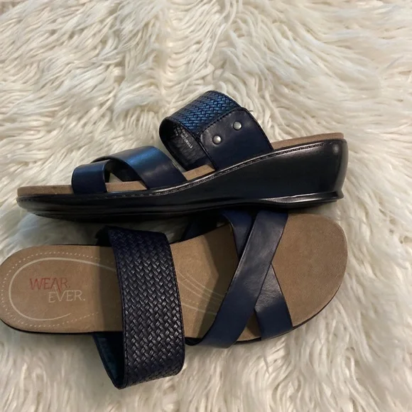 princess polly baby blue dress Navy blue dress sandals + FREE SHIPPING